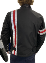 Load image into Gallery viewer, Men&#39;s 6.0 Jacket Black with Red Stripe

