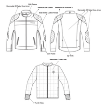 Load image into Gallery viewer, Men's Corso Leather Jacket